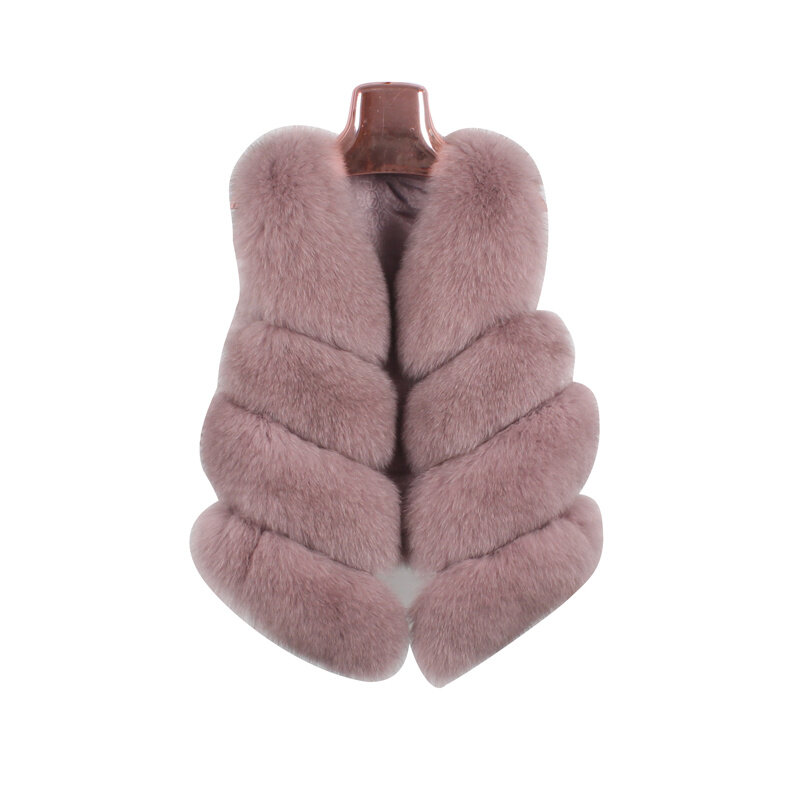 Caldo vera pelliccia di volpe gilet invernale cappotti nuovo arrivo 2023 abbigliamento donna coreano Vintage pelliccia di volpe giacca Manteau Femme Hiver ZL602