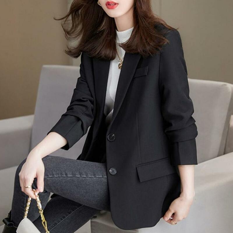 여성용 작은 세트 재킷, 캐주얼 코트, 작은 루즈, 한국 버전, 작은 세트, 디자인 감각 블레이저