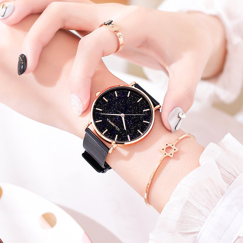 Luxury Women Watches Starry Sky Female Clock Quartz Wristwatch Fashion Ladies Sports Dress Wrist Watch Clock Relogio Feminino