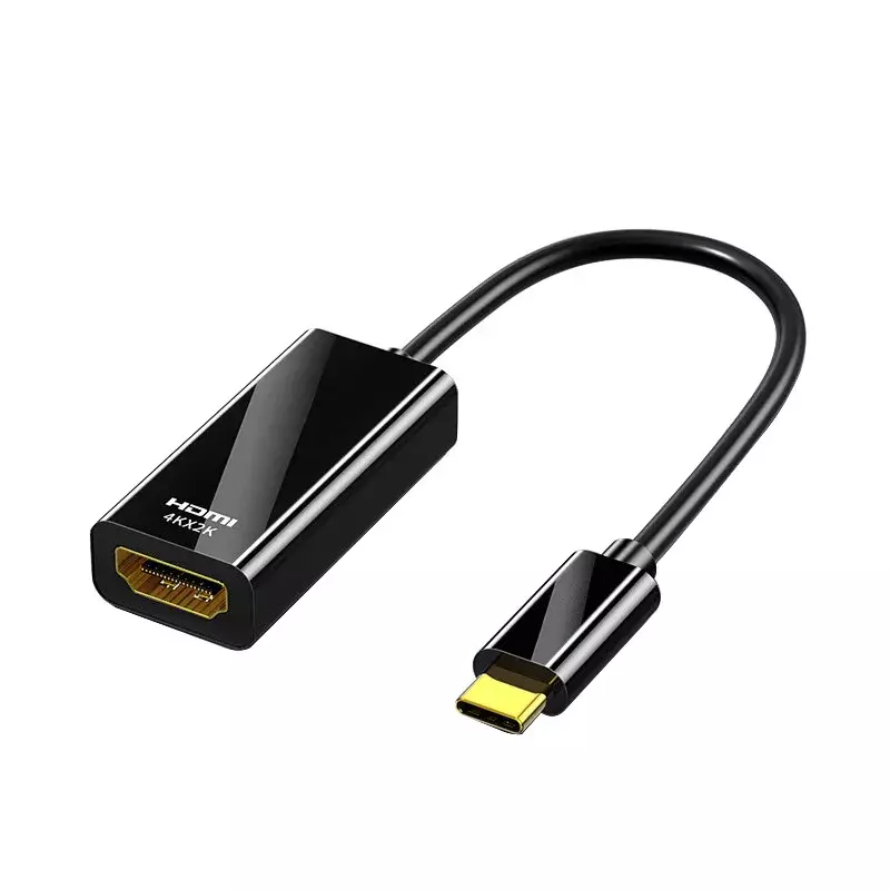 Przewód kompatybilny z USB na HDMI 4K typ C konwerter do komputera MacBook PC Laptop TV Port wyświetlacza USB-C Adapter USB TypeC kompatybilny z HDMI