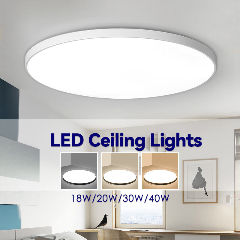 LED 천장 조명 패널 욕실 조명, 벽 조명, 현대 LED 주방 조명, 침실 실내 초박형 천장 램프, 30W