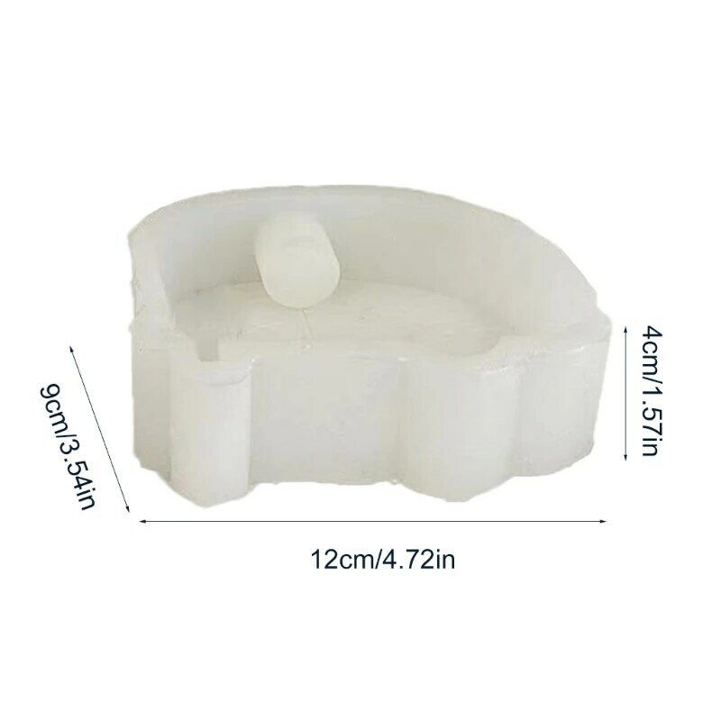 Epoxy Candlestick Silicone Mold Candle Base Mould Bus Shaped Candle Holders Molds DIY Ornaments Home Decorations Mould