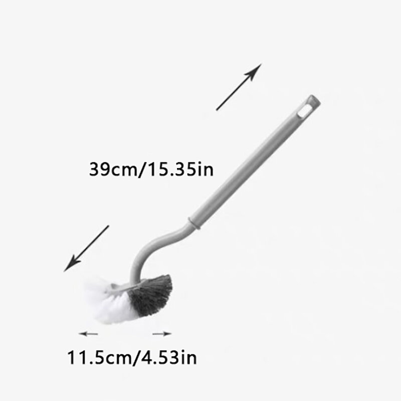 Wall-Mounted S-Shaped Toilet Brush No Dead Corner Cleaning Brush Toilet Cleaning Brush Bathroom Accessories