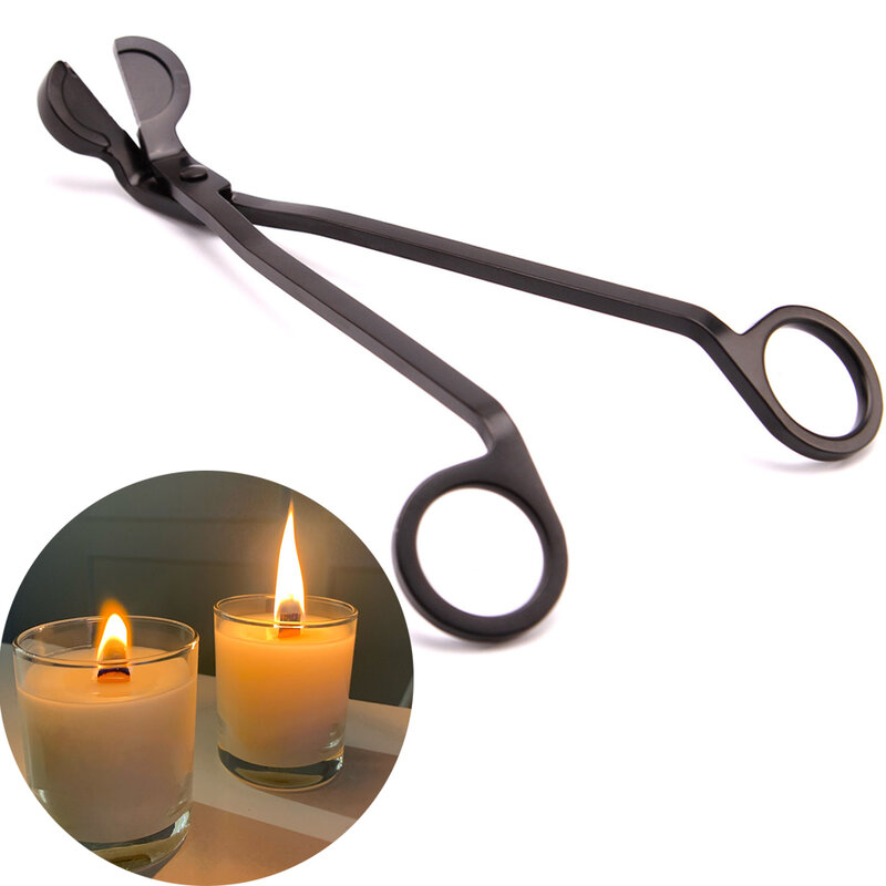 18cm Candle Wick Trimmer forbici per candele in acciaio inossidabile Trim Wick Cutter Snuffer Round Head Candle Core cesoie strumenti fatti a mano