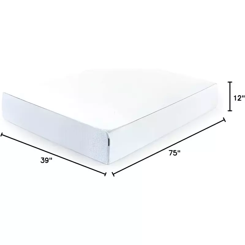 Bed-in-a-Box Futon Pad CertiPUR-US materasso Queen certificato 12 pollici Gel di raffreddamento per tè verde materasso in Memory Foam senza fibra di vetro