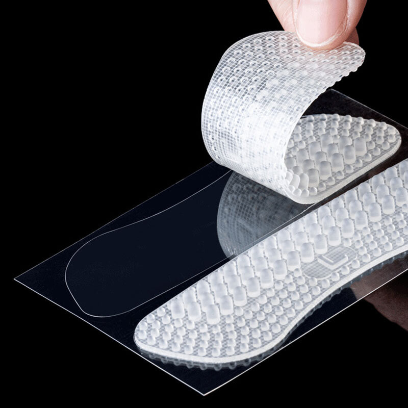 4 szt. Ulepszony silikonowa wkładka do buta naklejki na obcasie uchwyty dla kobiet antypoślizgowe poduszki antypoślizgowe wkładki antypoślizgowe ochraniacz na piętę stóp
