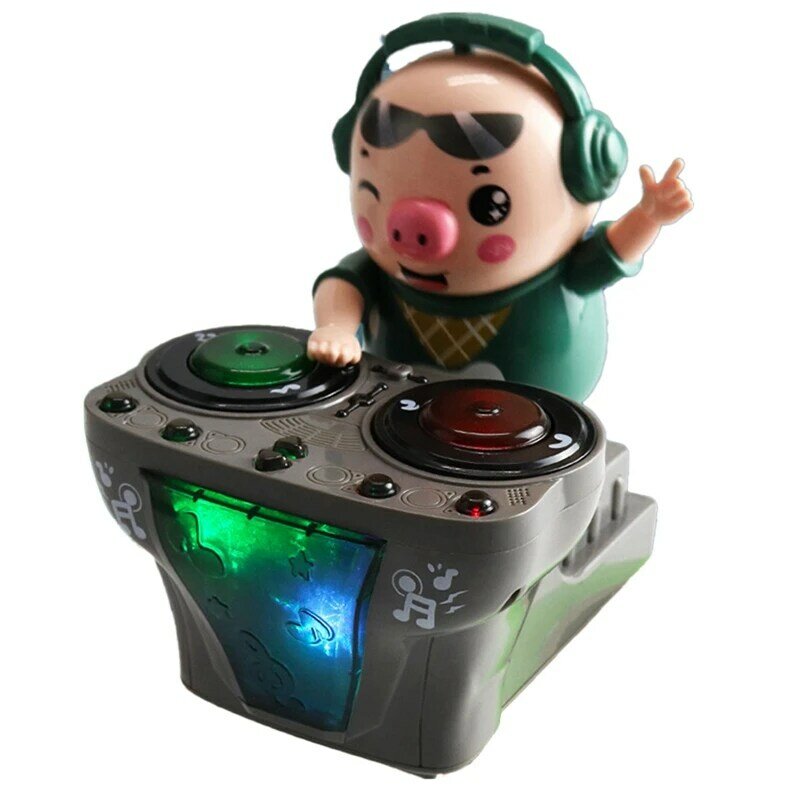 DJ Rock Pig Electric Butter Toys, Musique légère, Amusant, ixélectronique, Waddles, Danses