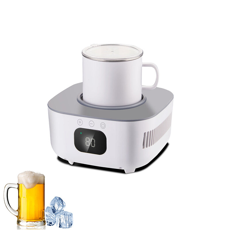 2 in 1 Beverage Fast Cooler Cup Household Beer Bottle Can Drinks Cooling Mug Beverage Cooler Coaster Thermostatic Cup