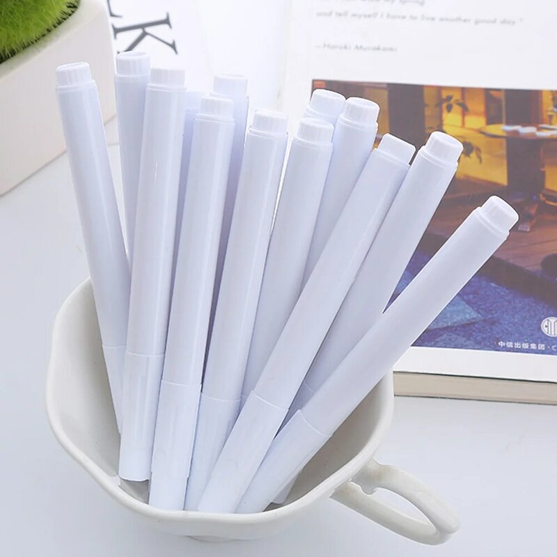 20 pezzi lavagna penna liquida gesso bianco forniture per ufficio pennarello a gesso bianco in plastica
