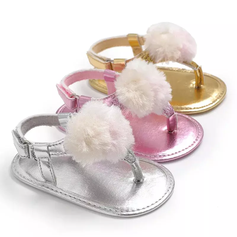 신생아 아기 소녀 공주 꽃 샌들, 여름 캐주얼 침대 신발 복장, 0-18m 미끄럼 방지 퍼스트 워커 패션
