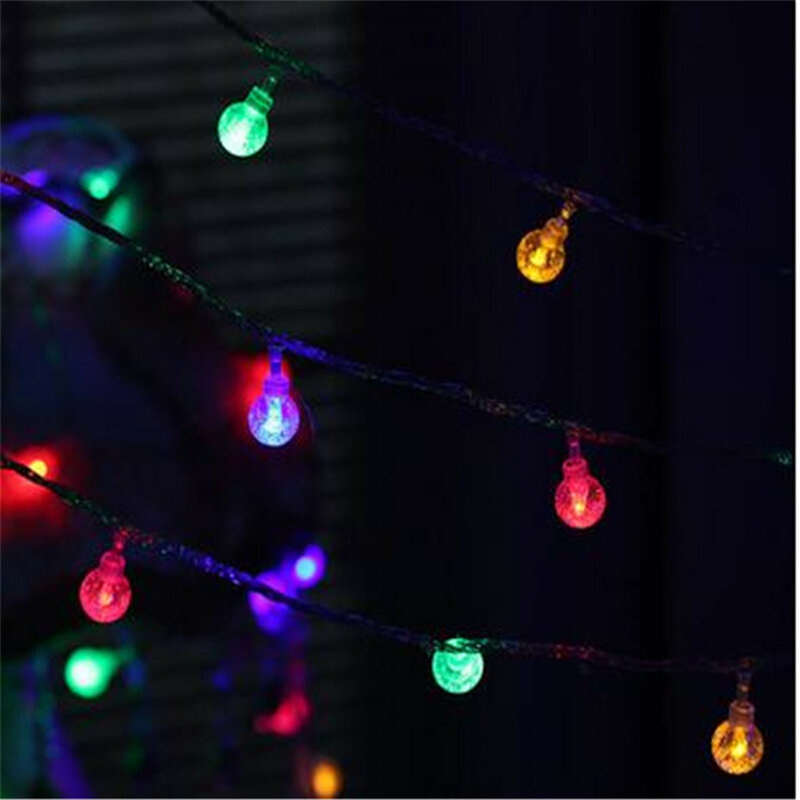Led String Fairy Light 220V 10M/20M/30M Kristal Bubble Bal Outdoor Lamp Lampen guirlande Decoratie Waterdichte Tuin Kerst