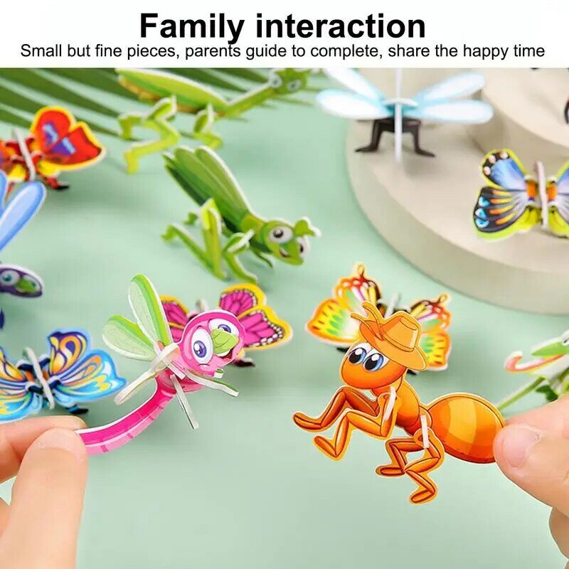 3D Animal Puzzle Puzzles Toy STEM Activities for Kids Ages 4-6 Educational Toys Learning Toys, Gift for Birthday Holidays 10PCS