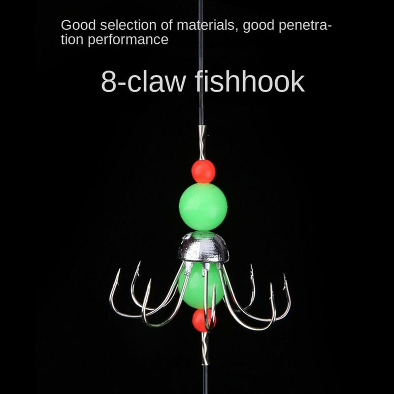 Anti Bite String Hook 2023 Fishing Group Fishing Hooks Explosive hook Luminous Hook Bionic Squid Hook Sea Fishing
