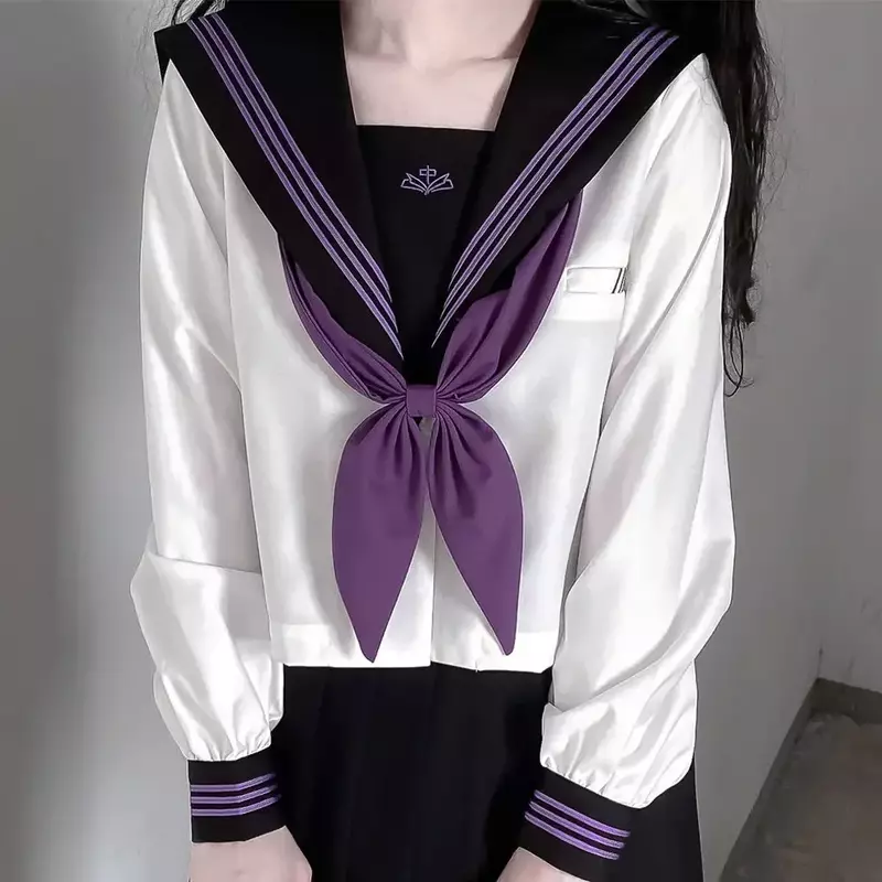 Jk uniforme de estudiante japonés JK, traje de marinero, traje intermedio de manga larga, uniforme amigable con el Cosplay, lindo uniforme de estilo japonés
