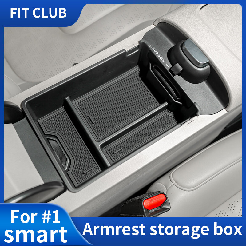 ABS reunindo caixa de armazenamento para carro, ArMost Central, Acessórios Organizador Interior, Benz Smart #1, Elf 2023