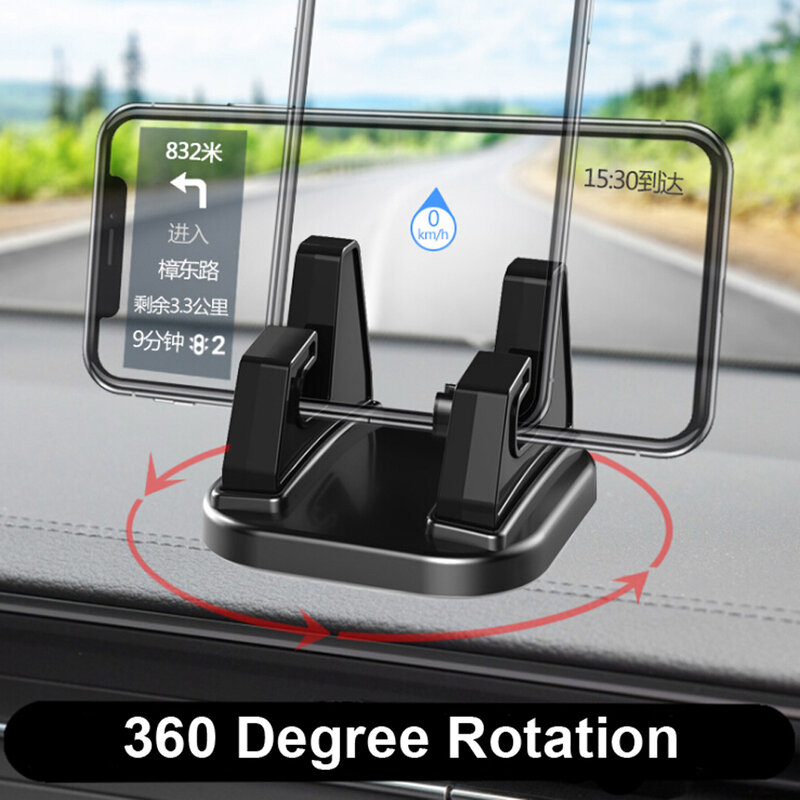 360 graus girar carro titular do telefone celular dashboard aderindo universal suporte de montagem para o telefone móvel acessórios do carro