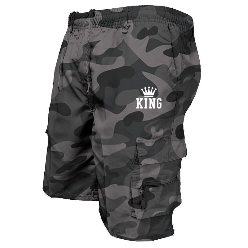 Summer Casual Loose Drawstring Shorts Printed Short Pants Cargo Shorts overalls for men Cargo Shorts