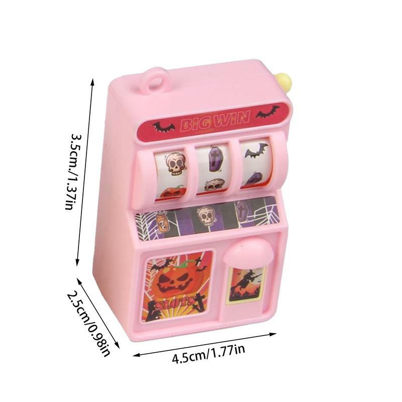 Creative Mini Fruit Novelty Digital Lottery Machine Palm Game Machine Casino Toy Slots Bank Slot Keychain Simulation Toy
