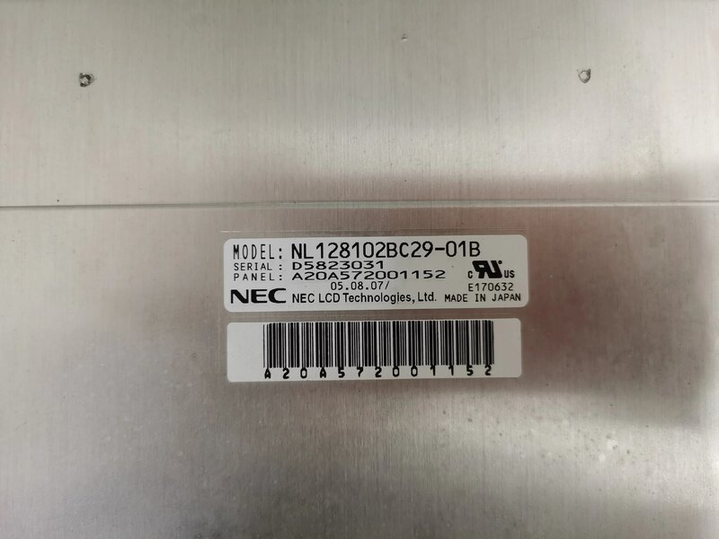Original  NL128102BC29-01B 19 inch industrial screen, tested in stock NL128102BC29-01 NL128102BC29-10