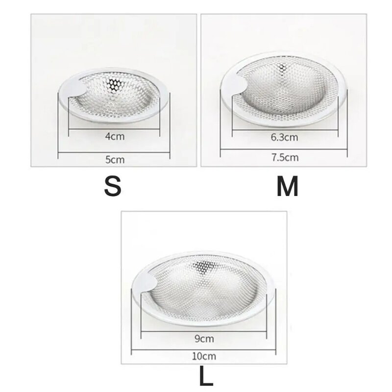 Stainless  Steel Anti-blocking Kitchen Bathroom Bathtub Kitchen Tools Strainers Drain Water Sink Filter