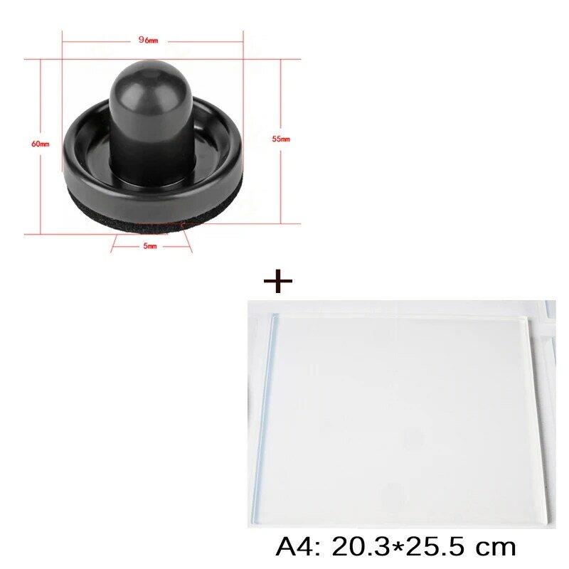 Placa de resina transparente para impresión en papel, herramientas de impresión de Gel para arte y artesanía, tamaño grande, envío rápido y gratis