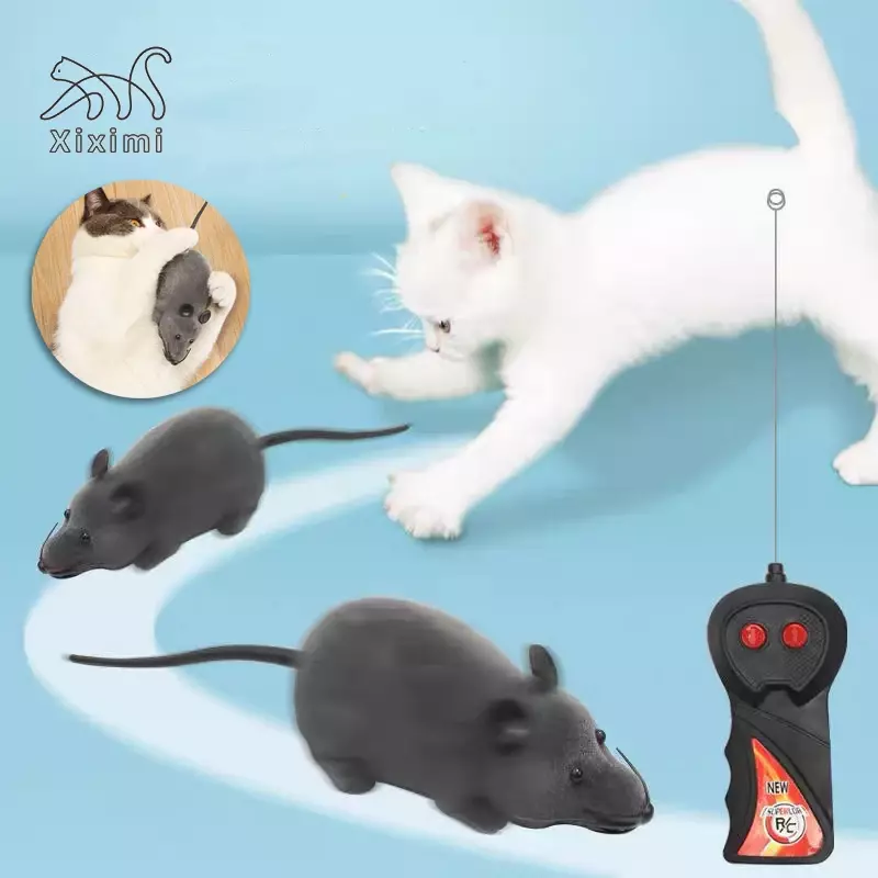 ワイヤレスリモコン付きマウスペットのおもちゃ,電気のスポス,楽しい動物,子供のおもちゃ,バケーションギフト