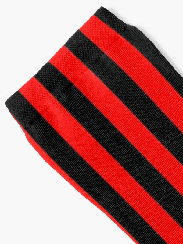 Red and Black Vertical Stripes Socks summer christmas gifts anime Man Socks Women's