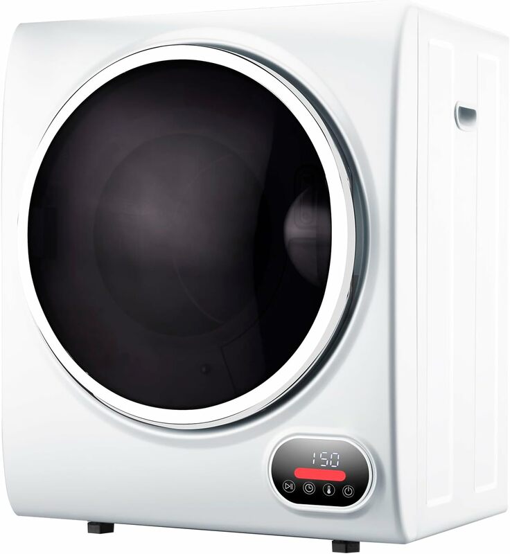 Panda-secador compacto de 1,50 cu. ft, 110V, portátil, con tambor de acero inoxidable, Panel de Control Digital LED, 4 modos