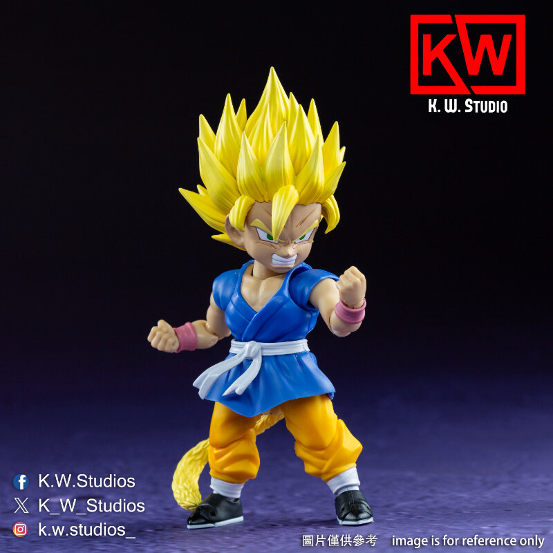 KW Studio Dragon Ball GT S.H.Figuarts SHF KW003 KW004 SSJ3 Goku GT Head Accessories Kit Anime Action Figures Toys Models