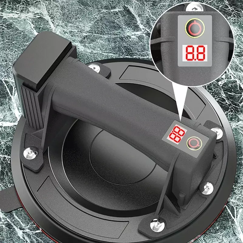 NEW 4800mAh Electric Vacuum Suction Cup for Glass Tile Strong 200kg Bearing Capacity 8 Inch Industrial Sucker with Air Pump