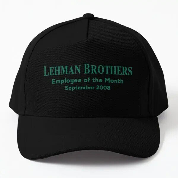 Lehman Brothers Employee Of The Month Se  Baseball Cap Hat Sun Printed Outdoor Hip Hop Mens Spring  Black Casual Casquette