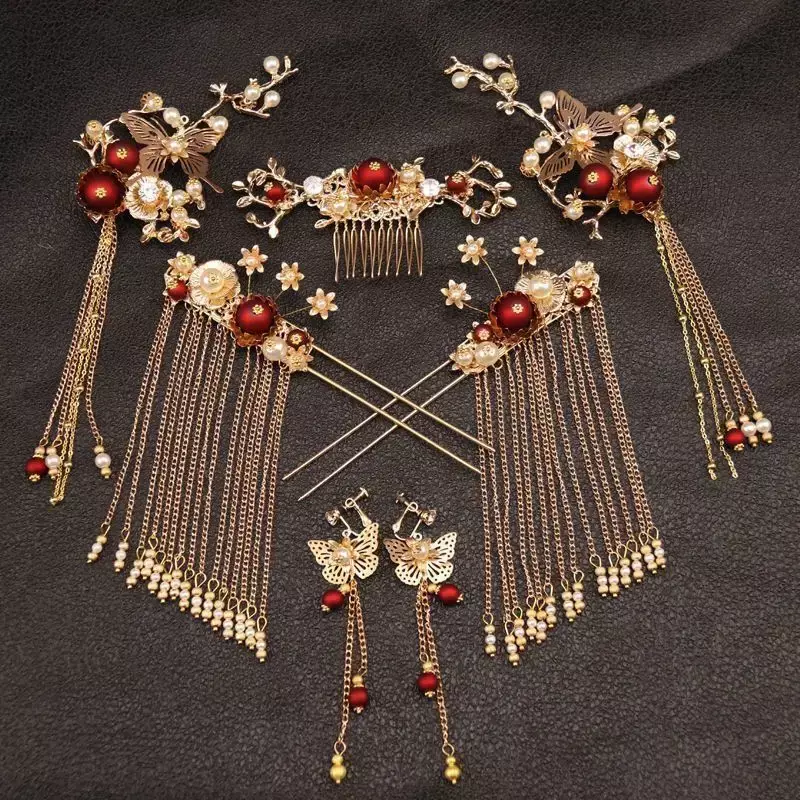 Trzyczęściowe starożytne chińskie stroje damskie Hanfu, w tym tradycyjne kostiumy do tańca i ludowe kostiumy do tańca wróżek