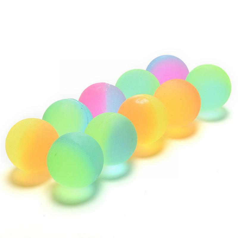 Divertenti palline giocattolo palla rimbalzante galleggiante che rimbalza giocattolo di gomma per bambini 1pc di palla elastico colore casuale rimbalzante C3E7