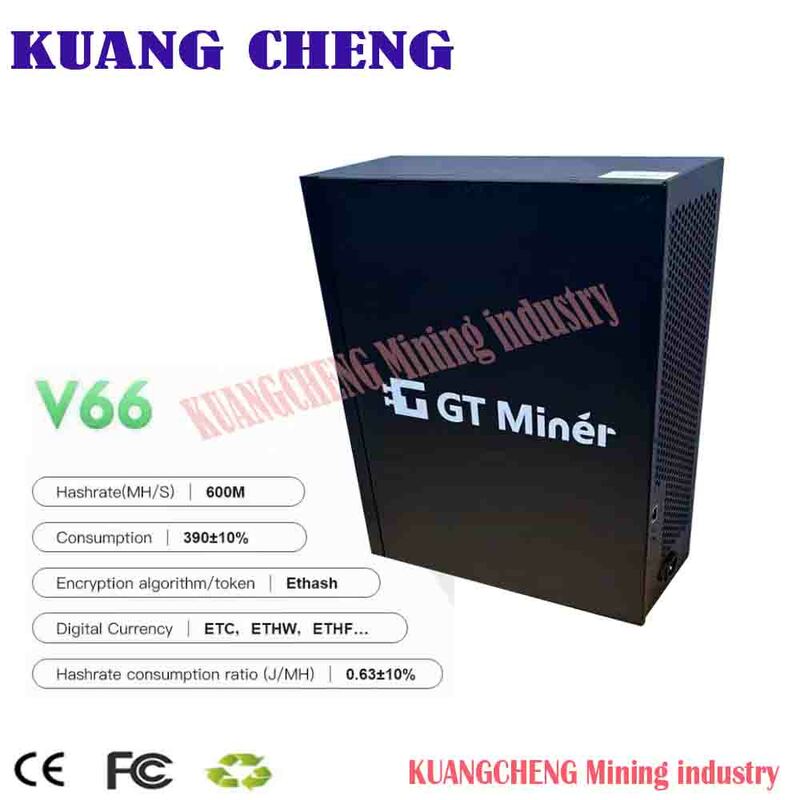 Gtminer-minero V66 6G, 600M, 500M, ETHW, ETHF, con PSU, bajo nivel de ruido que E3, Innosilicon A10, iPollo V1 Mini