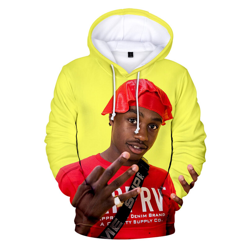 Hip Hop Rap Lil Tjay Hoodie Unisex Long Sleeve Woman Man Sweatshirt American Rapper 2022 Casual Style 3D Clothes
