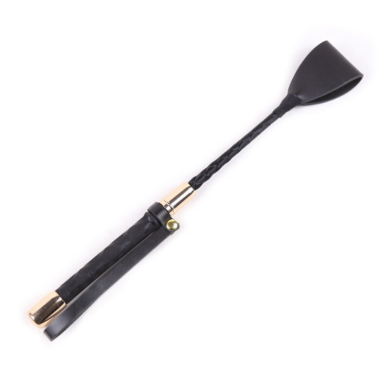 Portable Pointer Equestrian Training Horse Whip Stage Performance Props Lash Supplies Racing Riding Crop With Handle PU Leather