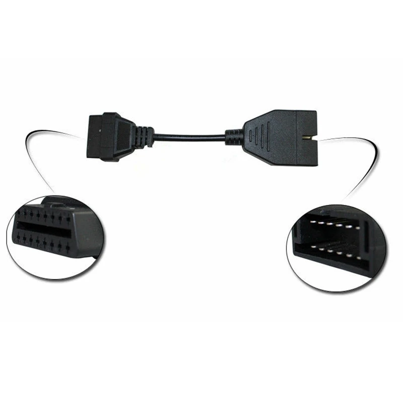 10 sztuk/partia kabel OBD2 dla GM 12PIN do 16PIN diagnostyczny kabel OBD2 adapter kabla diagnostycznego