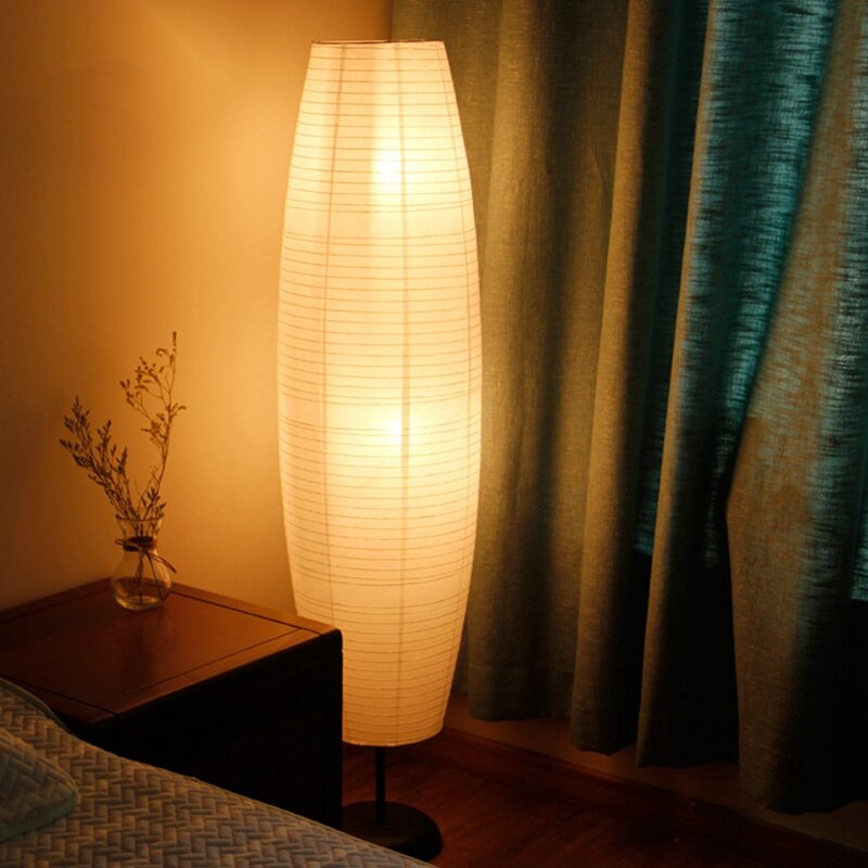 2X الأرز ورقة الطابق مصباح الإبداعية طويل القامة مصباح غرفة المعيشة ديكور خاص ورقة حامل أضواء بجانب مصباح فقط عاكس الضوء