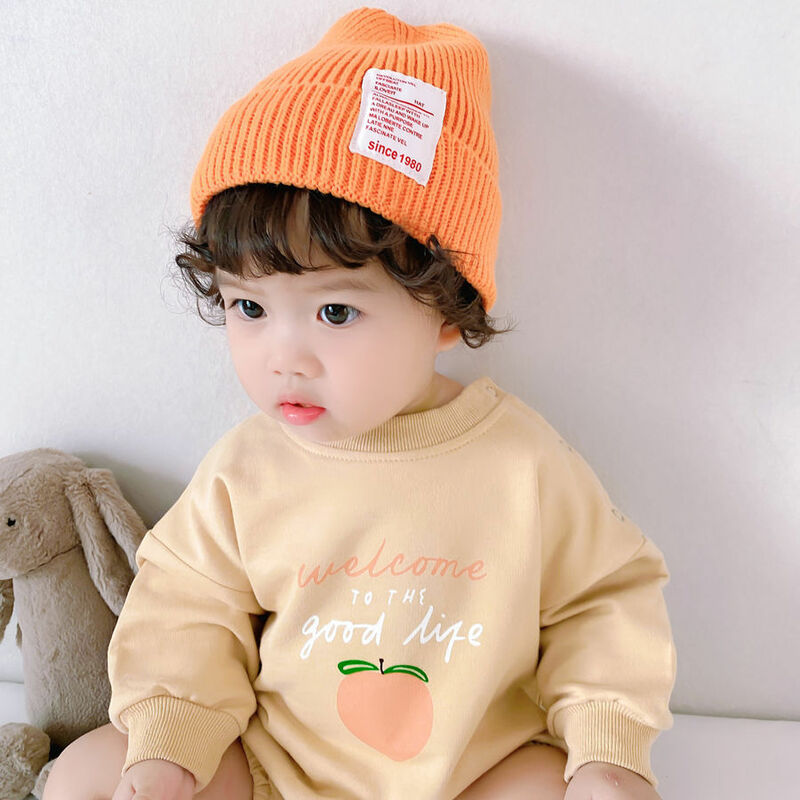 赤ちゃん用の無地のかぎ針編みの生地,0〜2歳の赤ちゃん用の暖かい秋と冬のニットウェア
