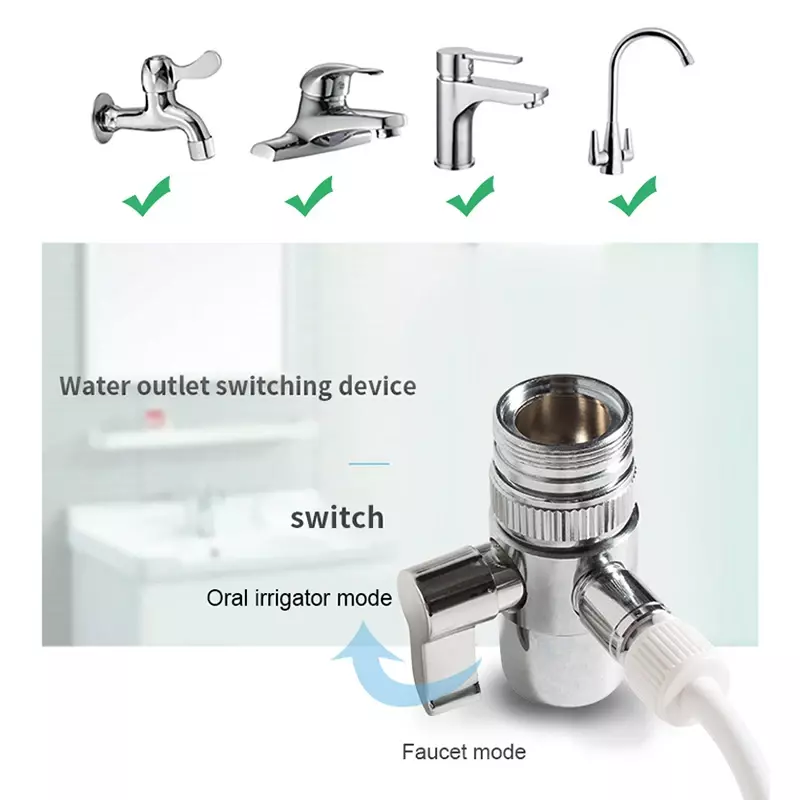 LISM Faucet Oral Irrigator Replacement Nozzles Family Dental Water Flosser Jet Teeth SPA Whitening Cleaner Power Water Pressure