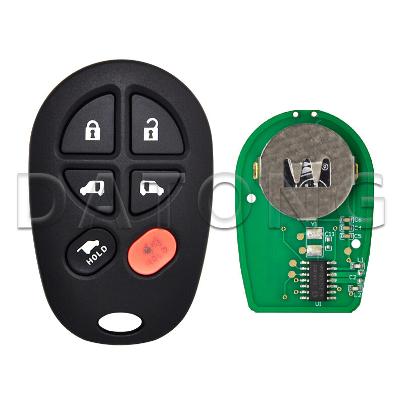 Datong World Car Remote Key For Toyota Sienna Highlander Sequoia Tacoma Tundra GQ43VT20T 315MHz Replacement Keyless Entry Parts