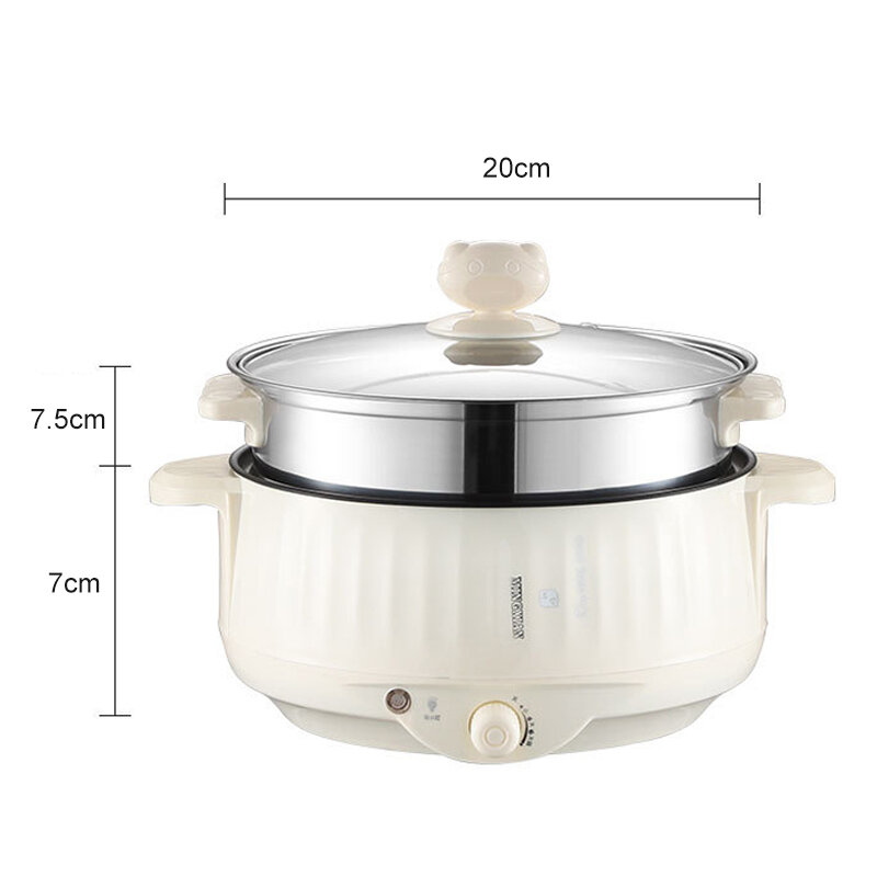 Elektrische Rijstkoker Enkele/Dubbele Laag Huishouden Non-stick Kookgerei Hotpot voor Keuken Soep MultiCooker Kooktoestellen