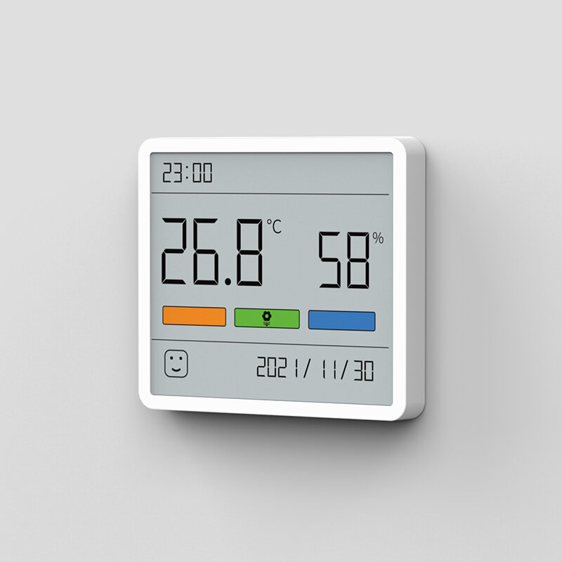مقياس حرارة رقمي 3.67 بوصة من DUKA Atuman ، مستشعر درجة الحرارة والرطوبة ، شاشة TH1 LCD ، مقياس حرارة غرفة الطفل داخل المنزل