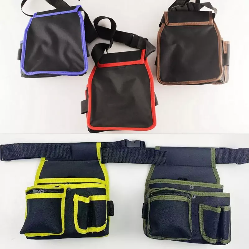 حقيبة أدوات خصر عالية السعة ، جيوب خصر ، حقيبة جيب بحزام ، منظم كهربائي ، حقيبة حمل ، حقيبة تخزين أدوات منزلية