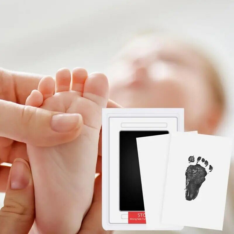 Принт для рук и ног для малышей, набор для печати без чернил, безопасный и прочный комплект для печати без чернил на лапах малышей, детских лап