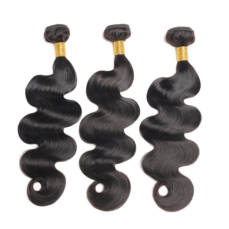 BAHW-Malaysian Body Wave Hair Bundles para Mulheres Negras, 100% Virgin Human Hair Weave, Cor Natural, Preço Barato, 1 Pc, 2 Pcs, 3 Pcs, 4 Pcs