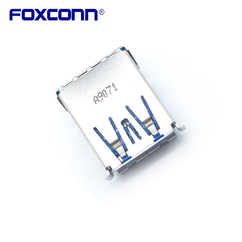 Konektor DIP USB3.0 Lapisan Tunggal Foxconn UEA111-R00AM2-7H