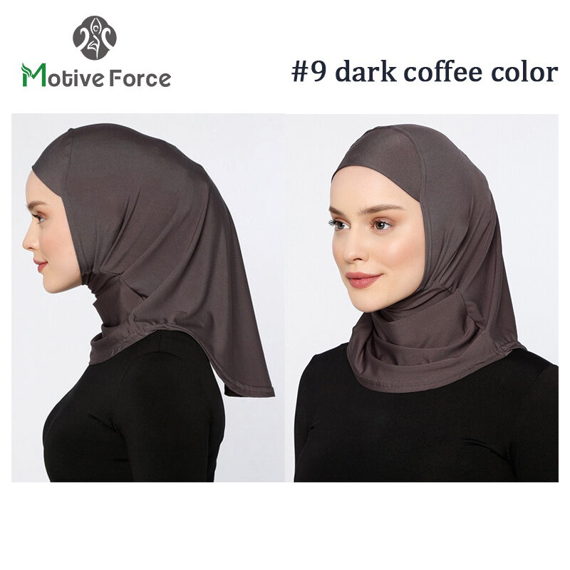 Islamic Modal Blue SPORT Hijab Abaya Hijabs For Woman Abayas Jersey Head Scarf Muslim Dress Women Turbans Instant Satin Turban