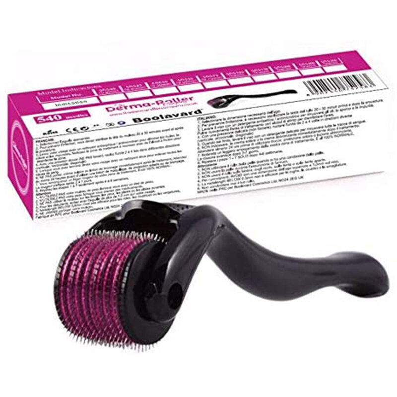 Micro Nadel 540 Roller Derma Roller Dermaroller Titan Haar Nachwachsen Bart Wachstum Anti Haarausfall Behandlung Verdünnung Receding