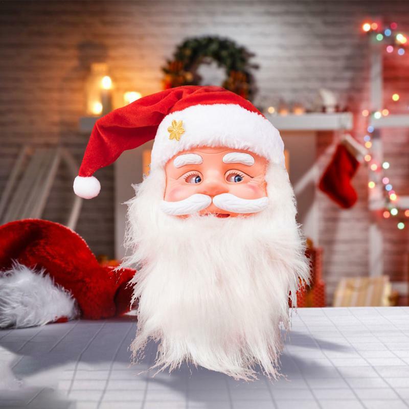 Elektryczne lalki Santa Claus dla dzieci mówiące śpiewające dla dzieci prezenty świąteczne zabawki dekoracja boże narodzenie w domu 2023 Navidad